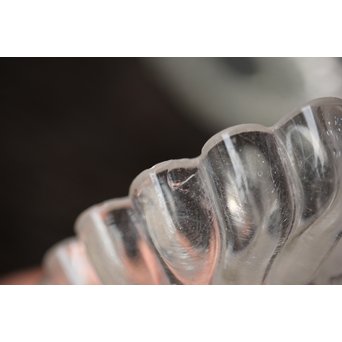 渦巻プレスガラスの茶托/小皿 6枚1組　Y022 