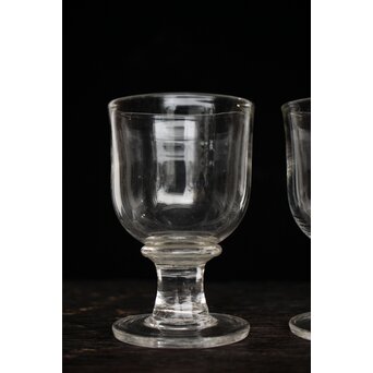 大きな肉厚ガラスコップ 2個1組　Y023 