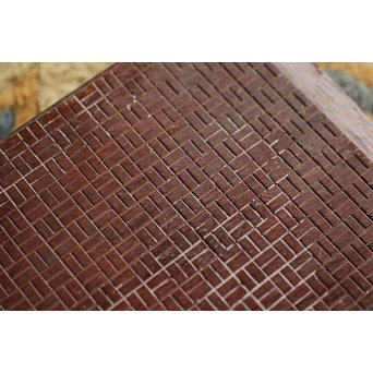 市松模様の版木板　X197 