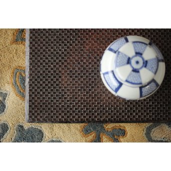 市松模様の版木板　X197