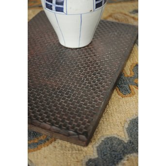 市松模様の版木板　X197 