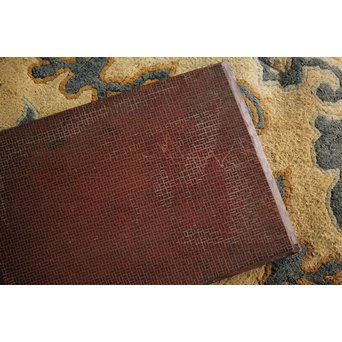 市松模様の版木板　X197 