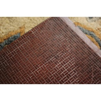 市松模様の版木板　X197 