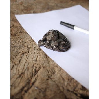 洋犬 銅鎮/鎮紙/文鎮　M181