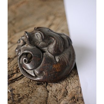 洋犬 銅鎮/鎮紙/文鎮　M181 