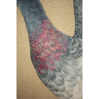 刺繍画 屏風　Z203 