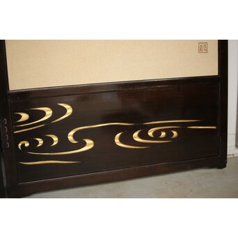 刺繍画 屏風　Z203 