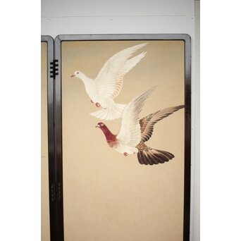 刺繍画 屏風　Z203 