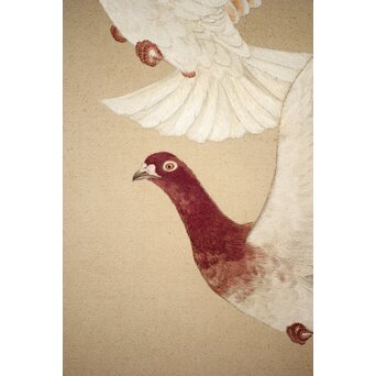 刺繍画 屏風　Z203 