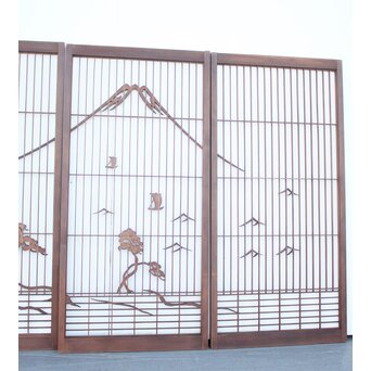 三保の松原 富士 大型書院 4枚1組　R2540 