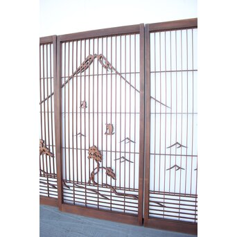 三保の松原 富士 大型書院 4枚1組　R2540 