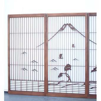 三保の松原 富士 大型書院 4枚1組　R2540 