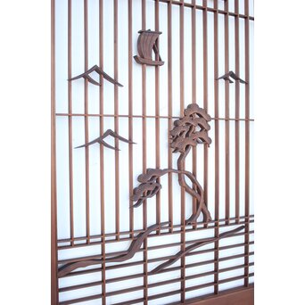 三保の松原 富士 大型書院 4枚1組　R2540 