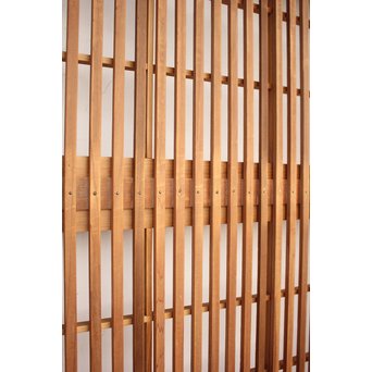 障子枠付 白木格子戸 4枚1組　L1018 