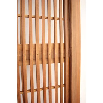 障子枠付 白木格子戸 4枚1組　L1018 