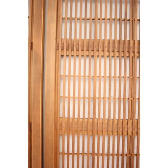 障子枠付 白木格子戸 4枚1組　L1018 