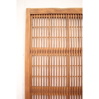 障子枠付 白木格子戸 4枚1組　L1018 