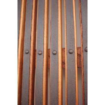 鉄金具 総欅格子蔵戸　W986Y 