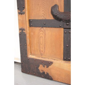 鉄金具 総欅格子蔵戸　W986Y 