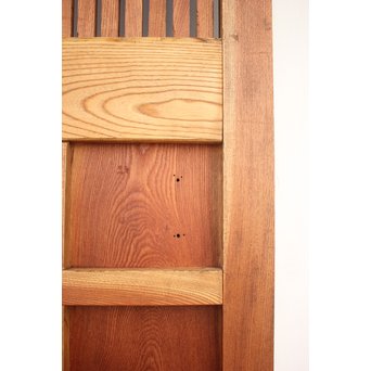 鉄金具 総欅格子蔵戸　W986Y 