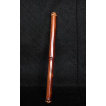 木下翠香作 煤竹線香筒　U194 