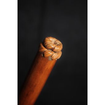 木下翠香作 煤竹線香筒　U194 