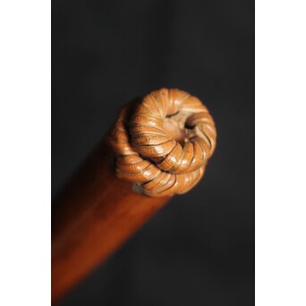 木下翠香作 煤竹線香筒　U194 