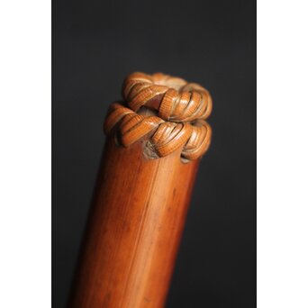 木下翠香作 煤竹線香筒　U194 