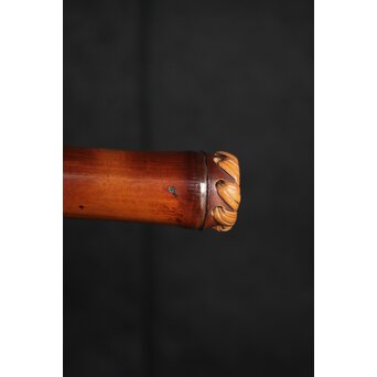 木下翠香作 煤竹線香筒　U194 