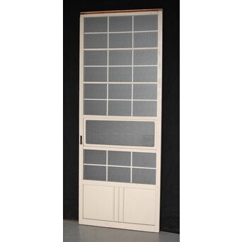 白い和風ガラス戸　D179 