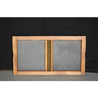 ダイア黄色ガラスの小型欄間　R2542