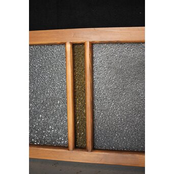 ダイア黄色ガラスの小型欄間　R2542 