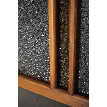 ダイア黄色ガラスの小型欄間　R2542 