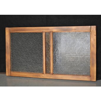 ダイア黄色ガラスの小型欄間　R2542 