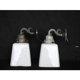 角型シェードのブラケット照明 2個1組　A1985