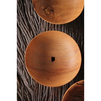 塗る前の素地椀　X201 