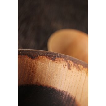 塗る前の素地椀　X201 