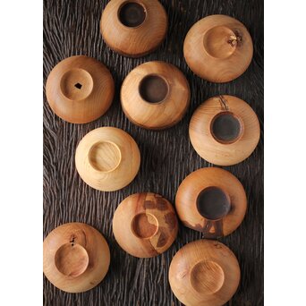 塗る前の素地椀　X201 