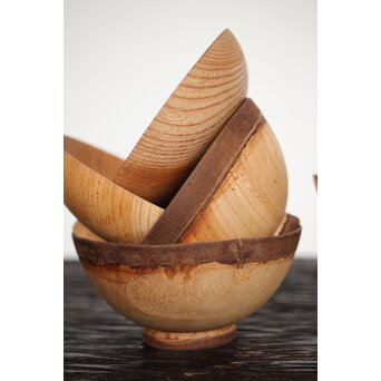 塗る前の素地椀　X201 