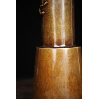 釜師 堀一清 月兎手杵型花瓶　M187 