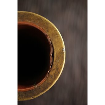 釜師 堀一清 月兎手杵型花瓶　M187 