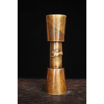 釜師 堀一清 月兎手杵型花瓶　M187 