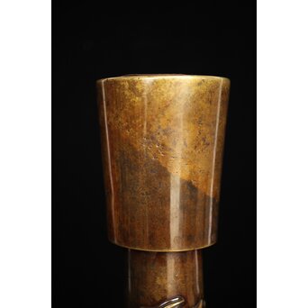 釜師 堀一清 月兎手杵型花瓶　M187 