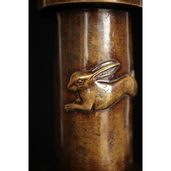 釜師 堀一清 月兎手杵型花瓶　M187 