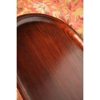 松の楕円煎茶盆　X202 