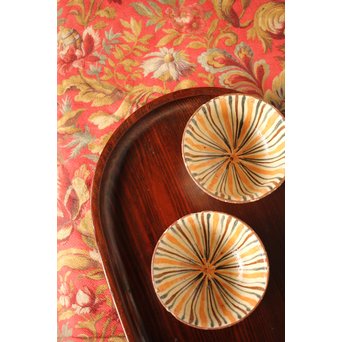 松の楕円煎茶盆　X202 