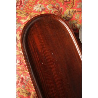 松の楕円煎茶盆　X202 