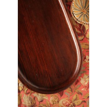 松の楕円煎茶盆　X202 