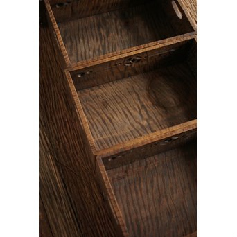 栃の虎斑 良杢莨盆 5個1組　X203 