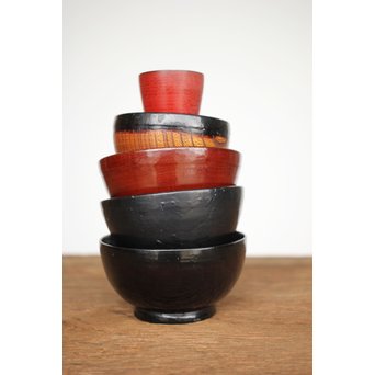 角偉三郎 輪島塗 椀5個1組　Q089 